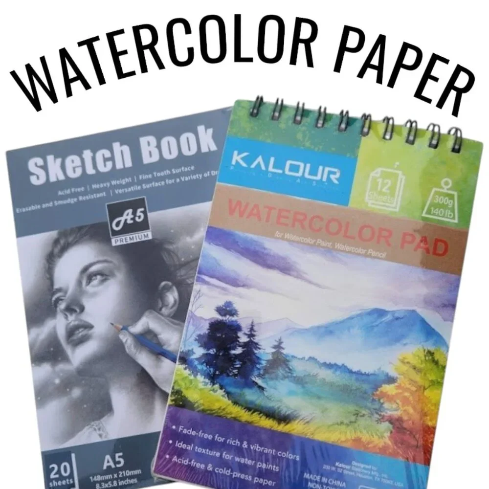 NEW Art Supplies Craft Paper Bundle School Supplies Watercolor Paper Sketch Book